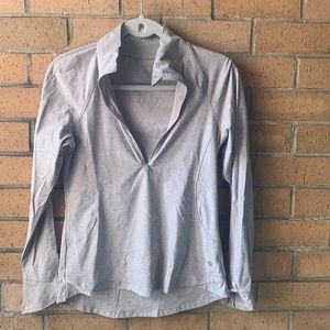 Apana size small lavender light-weight 1/4 zip top, lightly worn